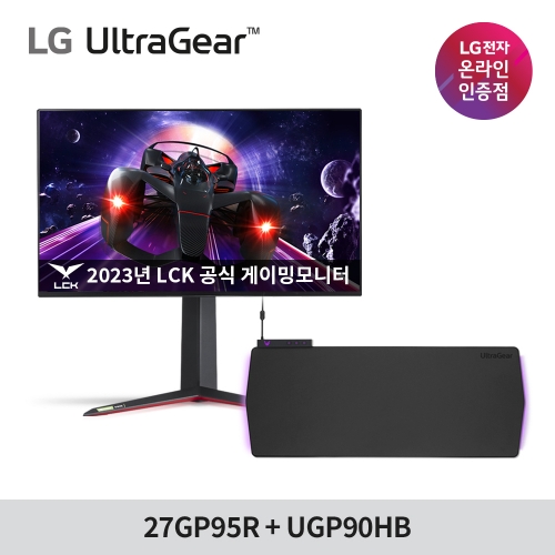 LG 울트라기어 27GP95R+UGP90HB [27인치 4K 게이밍 모니터+게이밍 패드 세트]
