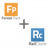 Forest Pack + RailClone 교육용